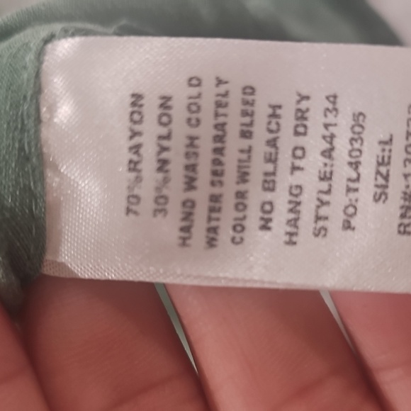 Umgee Green Floral Embroidered Cold Shoulder Blouse - Picture 6 of 6